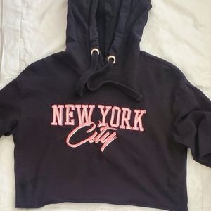 New York City Hoodie Crop Top - Used